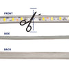 GloboStar® 70501 Slim Ταινία Μονής Σειράς Epistar LED SMD 2835 1m 12W/m 96LED/m 1644lm/m 120° DC 230V Αδιάβροχη IP68 Φυσικό Λευκό 4500K Dimmable
