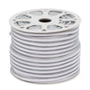 GloboStar® 70572 OVALE 120° Degree Neon Flex Epistar LED SMD 2835 1m 12W/m 120LED/m 1248lm/m 120° DC 230V Αδιάβροχη IP68 Θερμό Λευκό 3000K Dimmable