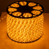 GloboStar® 70603 Φωτοσωλήνας LED DIODE 1m 3.9W/m 36LED/m 137lm/m 360° DC 230V Αδιάβροχος IP68 Ultra Θερμό Λευκό 2200K Dimmable