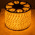 GloboStar® 70603 Φωτοσωλήνας LED DIODE 1m 3.9W/m 36LED/m 137lm/m 360° DC 230V Αδιάβροχος IP68 Ultra Θερμό Λευκό 2200K Dimmable
