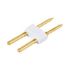 GloboStar® 70650 Σύνδεσμος Καρφάκι για Μονόχρωμο & RGB Φωτοσωλήνα LED 360° Degree 2 Pin