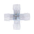 GloboStar® 70662 Σύνδεσμος Cross (+) για Μονόχρωμο Φωτοσωλήνα LED 360° Degree DC 230V 2 Pin Αδιάβροχος IP68