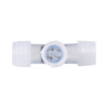 GloboStar® 70662 Σύνδεσμος Cross (+) για Μονόχρωμο Φωτοσωλήνα LED 360° Degree DC 230V 2 Pin Αδιάβροχος IP68