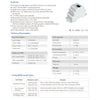 GloboStar® 70670 S1-DR AC Triac DMX Dimmer Din Rail Ράγας 2 Καναλιών AC 100-240V 2 x 1.5A 360W - Max 3A 720W - IP20 DMX512 Μ11.5 x Π5 x Υ6.5cm - 5 Years Warranty