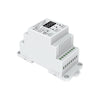 GloboStar® 70670 S1-DR AC Triac DMX Dimmer Din Rail Ράγας 2 Καναλιών AC 100-240V 2 x 1.5A 360W - Max 3A 720W - IP20 DMX512 Μ11.5 x Π5 x Υ6.5cm - 5 Years Warranty