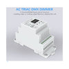 GloboStar® 70672 S1-D1 AC Triac DMX Dimmer Din Rail Ράγας 1 Καναλιού AC 100-240V 1 x 2A 480W - Max 2A 480W - IP20 DMX512 Μ11.5 x Π5 x Υ6.5cm - 5 Years Warranty