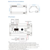 GloboStar® 70674 SK1 AC Triac DMX Dimmer Din Rail Ράγας 1 Καναλιού AC 100-240V 1 x 6A 1440W - Max 6A 1440W - IP20 DMX512 Μ16.8 x Π9.3 x Υ8cm - 5 Years Warranty