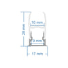 GloboStar® GLASSBOARD-PROFILE 70812-3M Προφίλ Αλουμινίου - Βάση & Ψύκτρα Ταινίας LED με Λευκό Γαλακτερό Κάλυμμα - Χρήση για Μοριακό Φωτισμό Γυαλιού Πάχους 10mm - Πατητό Κάλυμμα - Ασημί - 3 Μέτρα - Πακέτο 5 Τεμαχίων - Μ300 x Π1.7 x Υ3cm
