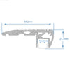 GloboStar® 70823-2M Προφίλ Αλουμινίου για Σκαλοπάτια Ανοδιωμένο με Λευκό Οπάλ Κάλυμμα για 1 Σειρά Ταινίας LED Πατητό - Press On 2 Μέτρα