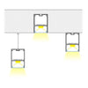GloboStar® SURFACEPENDANT-PROFILE 70828-1M Προφίλ Αλουμινίου - Βάση & Ψύκτρα Ταινίας LED με Λευκό Γαλακτερό Κάλυμμα - Επιφανειακή & Κρεμαστή Χρήση - Πατητό Κάλυμμα - Μαύρο - 1 Μέτρο - Μ100 x Π5 x Υ7cm