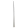 GloboStar® SKIRTINGBOARD-PROFILE 70851-3M Προφίλ Αλουμινίου - Βάση & Ψύκτρα Ταινίας LED με Λευκό Γαλακτερό Κάλυμμα - Επιφανειακή Χρήση για Περβάζι - Πατητό Κάλυμμα - Λευκό - 3 Μέτρα - Μ300 x Π1.6 x Υ8cm