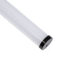 GloboStar® 70854-3M Κρεμαστό Προφίλ Αλουμινίου Μαύρο με Στρόγγυλο Λευκό Οπάλ Κάλυμμα για έως 2 Σειρές Ταινίας LED Πατητό - Press On 3 Μέτρα
