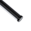 GloboStar® 70854-3M Κρεμαστό Προφίλ Αλουμινίου Μαύρο με Στρόγγυλο Λευκό Οπάλ Κάλυμμα για έως 2 Σειρές Ταινίας LED Πατητό - Press On 3 Μέτρα