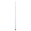 GloboStar® 70854-3M Κρεμαστό Προφίλ Αλουμινίου Μαύρο με Στρόγγυλο Λευκό Οπάλ Κάλυμμα για έως 2 Σειρές Ταινίας LED Πατητό - Press On 3 Μέτρα