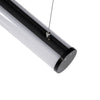 GloboStar® PENDANT-PROFILE 70856-1M Προφίλ Αλουμινίου - Βάση & Ψύκτρα Ταινίας LED με Λευκό Γαλακτερό Κάλυμμα - Κρεμαστή Χρήση - Πατητό Κάλυμμα - Μαύρο - 1 Μέτρο - Μ100 x Φ6cm