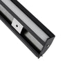 GloboStar® SURFACE-PROFILE 70859-3M Προφίλ Αλουμινίου - Βάση & Ψύκτρα Ταινίας LED με Λευκό Γαλακτερό Κάλυμμα - Επιφανειακή Χρήση Δημιουργίας Κρυφού Φωτισμού - Πατητό Κάλυμμα - Μαύρο - 3 Μέτρα - Πακέτο 5 Τεμαχίων - Μ300 x Π1.7 x Υ4.2cm