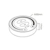 GloboStar® 71403 FUT087-B Mi-Light Ασύρματο Χειριστήριο Αφής RF 2.4Ghz για όλα τα Μονόχρωμα Mi-BOXER Controller DC 3V 2 x AAA - IP20 Μαύρο Φ8 x Υ1.8cm - 5 Years Warranty