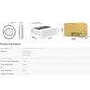 GloboStar® 71434 S2-B Mi-Light Ασύρματο Χειριστήριο Αφής RF 2.4Ghz για όλα τα RGBW+WW Mi-BOXER Controller DC 3V 2 x AAA - IP20 Μαύρο Φ7 x Υ2.5cm - 5 Years Warranty
