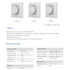 GloboStar® 71443 K1 Mi-BOXER Ασύρματο Επιτοίχιο Χειριστήριο Dimmer RF 2.4Ghz για όλα τα Μονόχρωμα Mi-BOXER Controller DC 3V 1 x CR2032 - IP20 Λευκό Μ8.5 x Π8.5 x Υ2.5cm - 5 Years Warranty