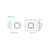 GloboStar® 71443 K1 Mi-BOXER Ασύρματο Επιτοίχιο Χειριστήριο Dimmer RF 2.4Ghz για όλα τα Μονόχρωμα Mi-BOXER Controller DC 3V 1 x CR2032 - IP20 Λευκό Μ8.5 x Π8.5 x Υ2.5cm - 5 Years Warranty