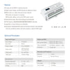 GloboStar® 71450 D24 SKYDANCE DC DMX & RDM Dimmer Din Rail Ράγας High Speed Controller / Decoder 24 Καναλιών AC 12-24V 24 x 3A 72W - Max 72.5A 1740W - IP20 Μ16 x Π9 x Υ6cm - 5 Years Warranty