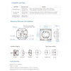GloboStar® 71454 S1-K SKYDANCE AC Smart RF 2.4Ghz & Ροοστάτη - Push ON/OFF Triac Dimming AC100-240V σε AC100-240V 1 x 1.5A 360W - Max 1.5A 360W - IP20 - Λευκό Σώμα - Μ8.5 x Π8.5 x Υ5cm - 5 Years Warranty