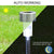 GloboStar® 71520 Αυτόνομο Ηλιακό Φωτιστικό LED SMD 1W 100lm με Ενσωματωμένη Μπαταρία 600mAh - Φωτοβολταϊκό Πάνελ με Αισθητήρα Ημέρας-Νύχτας Αδιάβροχο IP65 Φανάρι Κήπου Στρογγυλό Ψυχρό Λευκό 6000K
