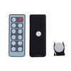 GloboStar® 73317 Επιτοίχιο Dimmer με Ασύρματο Χειριστήριο DC 12-24V για Μονόχρωμα Προϊόντα LED 16A Max 384W Μ9 x Π9 x Υ4.5cm