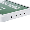 GloboStar® 75513 Κρεμαστό Φωτιστικό Ένδειξης ΕΞΟΔΟΣ - EXIT RUN ARROW LED 1W AC 220-240V Διπλής Όψης με Επαναφορτιζόμενη Μπαταρία 350mAh IP20 - Σώμα Αλουμινίου - Μ34.5 x Π14 x Υ2.3cm - Πράσινο