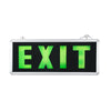GloboStar® 75514 Κρεμαστό Φωτιστικό Ένδειξης EXIT LED 1W AC 220-240V Μονής Όψης με Επαναφορτιζόμενη Μπαταρία 350mAh IP20 - Σώμα Αλουμινίου - Μ35 x Π14 x Υ3.3cm - Πράσινο