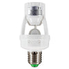 GloboStar® 75704 Αισθητήρας Ντουί E27 με PIR Ανιχνευτή-Αισθητήρα Κίνησης 360° 6m και Αισθητήρα Ημέρας-Νύχτας - Motion Sensor AC 230V Max 60W