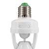 GloboStar® 75704 Αισθητήρας Ντουί E27 με PIR Ανιχνευτή-Αισθητήρα Κίνησης 360° 6m και Αισθητήρα Ημέρας-Νύχτας - Motion Sensor AC 230V Max 60W