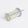 GloboStar® 76134 Λάμπα LED G4 SMD 5630 5W 500lm 320° DC 12-24V IP20 Φ1.8 x Υ4.3cm Θερμό Λευκό 2700K Dimmable - 2 Χρόνια Εγγύηση