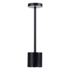 GloboStar® JOJO 76520 Μοντέρνο Επιτραπέζιο Φωτιστικό Πορτατίφ LED 1.5W 105lm 120° DC 5V Επαναφορτιζόμενο με Μπαταρία Li-ion 1800mAh - Διακόπτη Αφής με 3 Εναλλαγές Φωτισμού CCT Θερμό - Φυσικό - Ψυχρό 1500K - 4500K - 6000K Dimmable - D8 x H34cm - Μαύρο