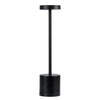 GloboStar® JOJO 76520 Μοντέρνο Επιτραπέζιο Φωτιστικό Πορτατίφ LED 1.5W 105lm 120° DC 5V Επαναφορτιζόμενο με Μπαταρία Li-ion 1800mAh - Διακόπτη Αφής με 3 Εναλλαγές Φωτισμού CCT Θερμό - Φυσικό - Ψυχρό 1500K - 4500K - 6000K Dimmable - D8 x H34cm - Μαύρο