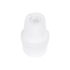 GloboStar® DIY 77563 Επιτοίχιος Στυπιοθλίπτης - Στήριγμα Καλωδίου Φωτιστικού - Φ1.6 x Υ2.3cm - Λευκό - Πλαστικό - 5 Χρόνια Εγγύηση