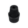 GloboStar® DIY 77564 Επιτοίχιος Στυπιοθλίπτης - Στήριγμα Καλωδίου Φωτιστικού - Φ1.6 x Υ2.3cm - Μαύρο - Πλαστικό - 5 Χρόνια Εγγύηση