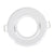 GloboStar® 77814 Χωνευτή Στρογγυλή Βάση για LED Spot GU10 - MR16 - GU5.3 Λευκή Κινούμενη σε 2 Άξονες Φ95mm