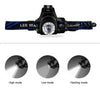 GloboStar® 79055 Φακός Κεφαλής Επαναφορτιζόμενος LED CREE XML2-T6 Chip 10 Watt 1800lm με 2 x 18650 Μπαταρίες 5200mAh Ψυχρό Λευκό 6000K