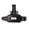 GloboStar® 79060 Φορητός Φακός Κεφαλής LED CREE 50W με Επαναφορτιζόμενη Μπαταρία 3600mAh & Καλώδιο Φόρτισης USB - Ψυχρό Λευκό 6000K - Μ8.5 x Π5.5 x Υ5cm