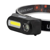 GloboStar® 79066 Φακός Κεφαλής Επαναφορτιζόμενος LED CREE COB XML2-T6 Chip 25 Watt 2500lm με 1 x 18650 Μπαταρία 4800mAh και με Καλώδιο Φόρτισης USB Ψυχρό Λευκό 6000K