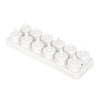 GloboStar® 79565 ΣΕΤ 12 Διακοσμητικών Realistic Κεριών με LED Εφέ Κινούμενης Φλόγας - με Ενσωματωμένη Μπαταρία - Επαναφορτιζόμενα & Βάση Φόρτισης Θερμό Λευκό 2700K