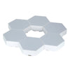 GloboStar® 79637 ΣΕΤ 6 Τεμ. Επιτοίχια Εξάγωνα Φωτιστικά LED 7.2W 720lm DC 5V Αφής Touch Switch Εναλλαγής Χρωμάτων με Καλώδιο Τροφοδοσίας USB και Ασύρματο Χειριστήριο IR Πολύχρωμα RGB Dimmable
