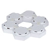 GloboStar® 79637 ΣΕΤ 6 Τεμ. Επιτοίχια Εξάγωνα Φωτιστικά LED 7.2W 720lm DC 5V Αφής Touch Switch Εναλλαγής Χρωμάτων με Καλώδιο Τροφοδοσίας USB και Ασύρματο Χειριστήριο IR Πολύχρωμα RGB Dimmable