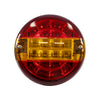 GloboStar® 79926 Φανάρι Universal για Τρέιλερ LED 10W - DC 12V - Κόκκινο - Πορτοκαλί - Αδιάβροχο IP66 - Φ13.5 x Υ5.5cm - 2 Χρόνια Εγγύηση