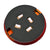 GloboStar® 79927 Πίσω Φανάρι Φορτηγού 20 LED DC 24V Στρογγυλό Universal Αδιάβροχο IP66 Κόκκινο - Πορτοκαλί
