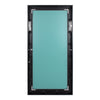 GloboStar® MAKEUP MIRROR-160x80-5 Μοντέρνος Καθρέπτης Μακιγιάζ με Πλαίσιο Φυσικού Ξύλου με Διακόπτη On/Off 20 x E27 AC220-240V - Μ80 x Π7 x Υ160cm - Μαύρος Έβενος