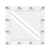 GloboStar® MAKEUP MIRROR-80x80-4 Μοντέρνος Καθρέπτης Μακιγιάζ με Πλαίσιο Φυσικού Ξύλου με Διακόπτη On/Off 12 x E27 AC220-240V - Μ80 x Π7 x Υ80cm - Λευκή Λάκα