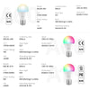 GloboStar® 80072 SONOFF B05-BL-A60 - LED BULB E27 A60 806lm 9W WiFi+Bluetooth RGBW (RED + Green + Blue + Cool White) Dimming Smart Bulb RGBW