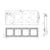 GloboStar® 80086 SONOFF SwitchMan M5-80 Wall Frame 4 Way - L29.9 X W8.6 X H1.48CM